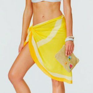 Collection XIIX Orange Wrap & Cover-Up with Pouch